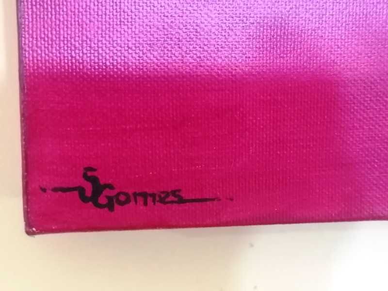 Tela em tons de vermelho