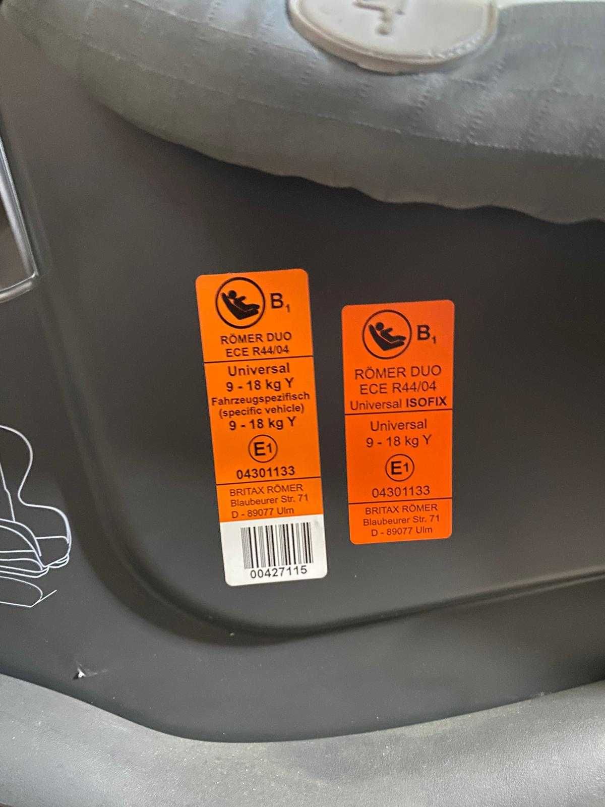 Fotelik samochodowy Renault z ISOFIX dla dziecka 9-18 kg