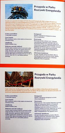 Voucher Energylandia - doskonały na prezent.