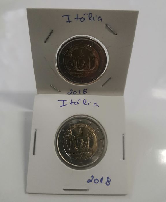 Moeda UNC comemorativa de 2€ - Itália 2018