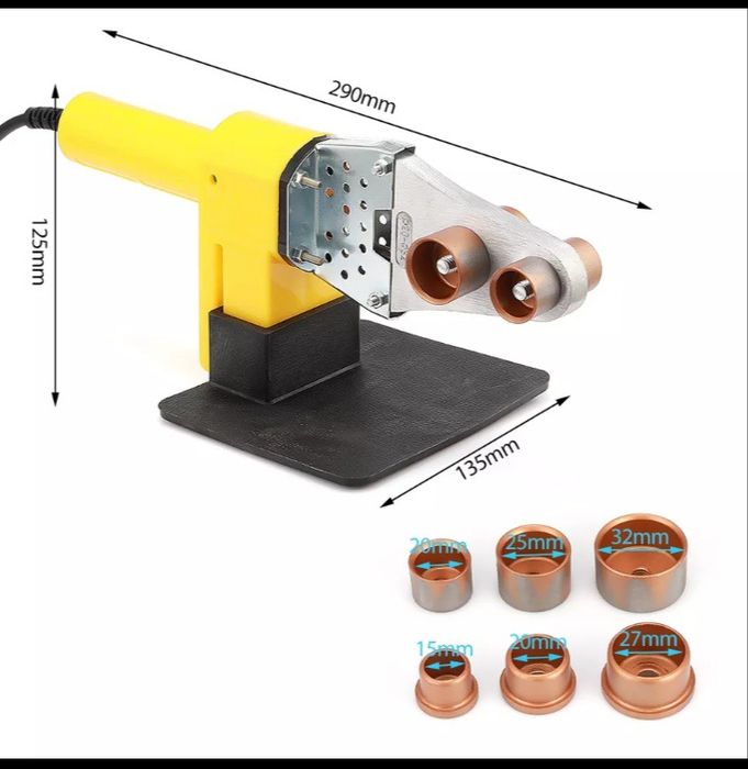 Maquina solda tubos canalização PE/PPR/PP/PB