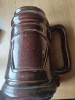 Stary kufel 17,5 cm ceramika fajans porcelit PRL
