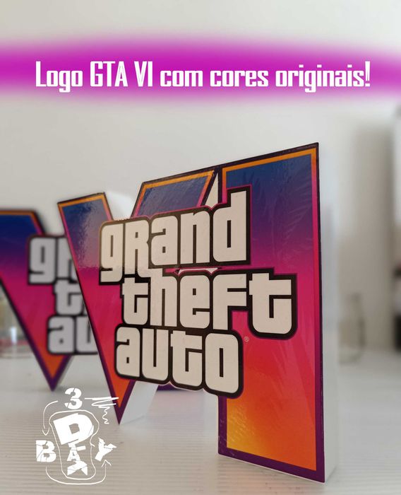 Logo 3D Grand Theft Auto VI