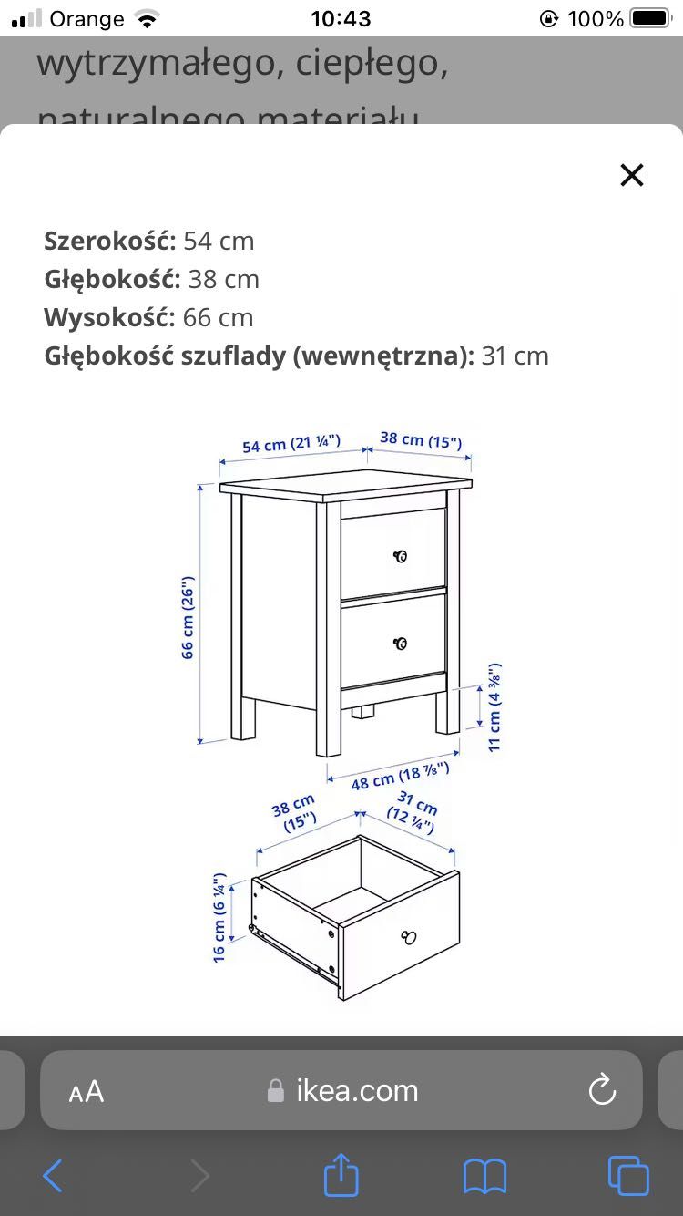 komoda hemnes  ikea