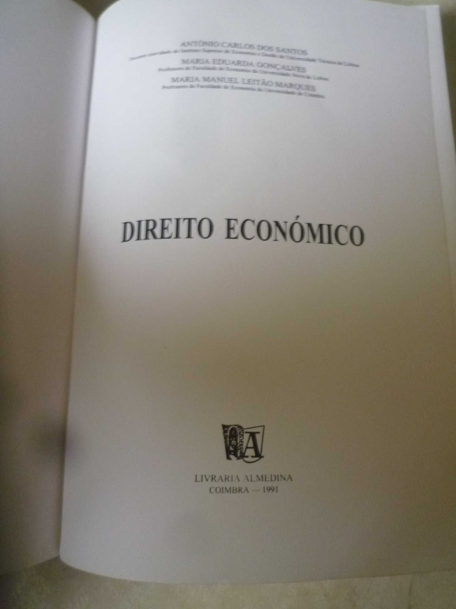 Direito Económico, Almedina autografado de Maria Manuel Leitão Marques