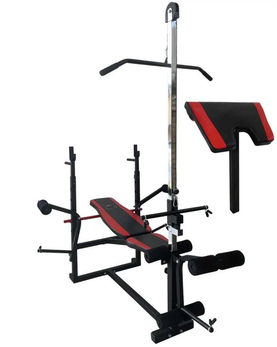 ‼️Скамья тренировочная WCG 0070 +Тяга+Приставка стотта + Набор 60 кг‼️