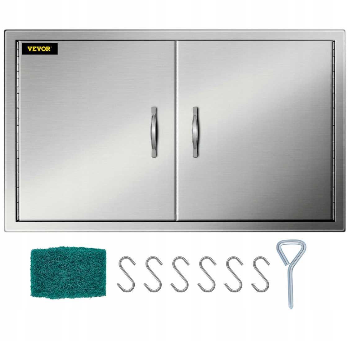 Vevor drzwi stali nierdzewnej 99x66 cm kuchnia grill zewnętrzny