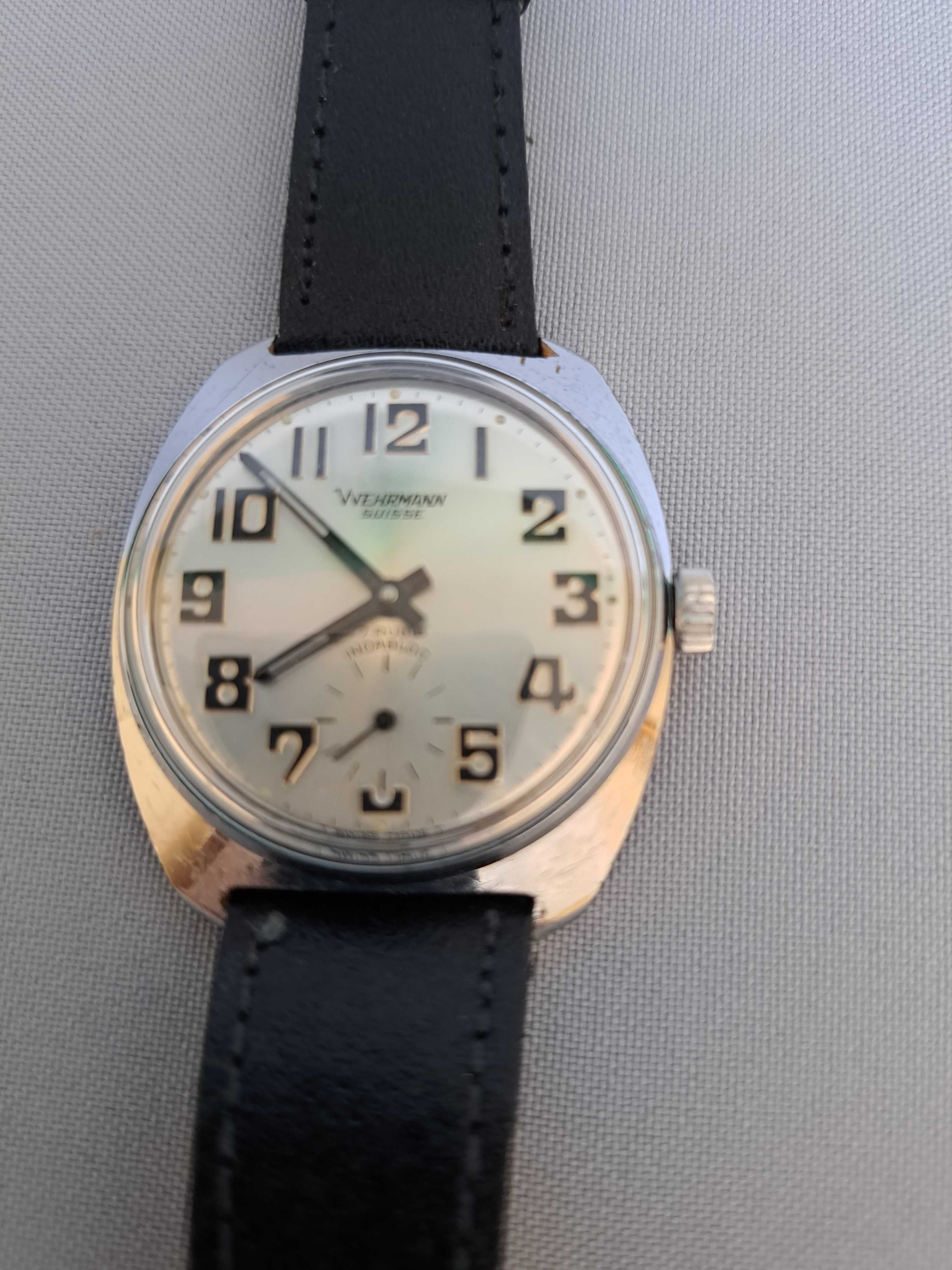 Zegarek mechaniczny ,,aviator" ,lotniczy Wehrmann.Kaliber Unitas 6325.