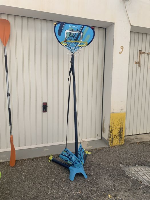 Tabela de basquete com pé decathlon portatil movel dobravel