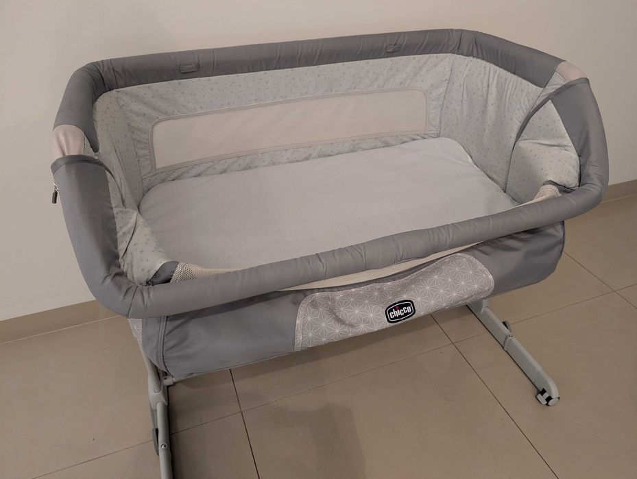 Chicco Next2me Dream Next to me Z funkcją kołyski srebrny