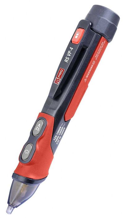 Bezkontaktowy wskaźnik napięcia Napięcie CAT IV 1000V RS PRO