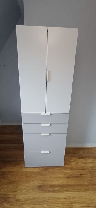 Szafa dziecięca Ikea Smastad /Plasta biało szara - bardzo dobry stan
