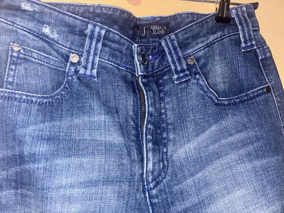 Jeansy armani niebieskie