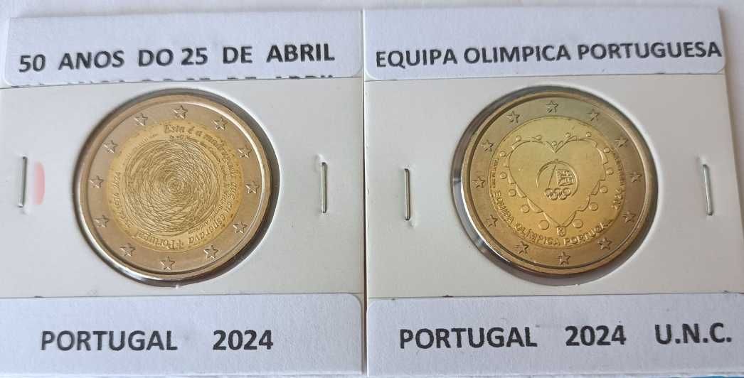 29 Moedas comemorativas portuguesas de 2 euros Bimetálicas.