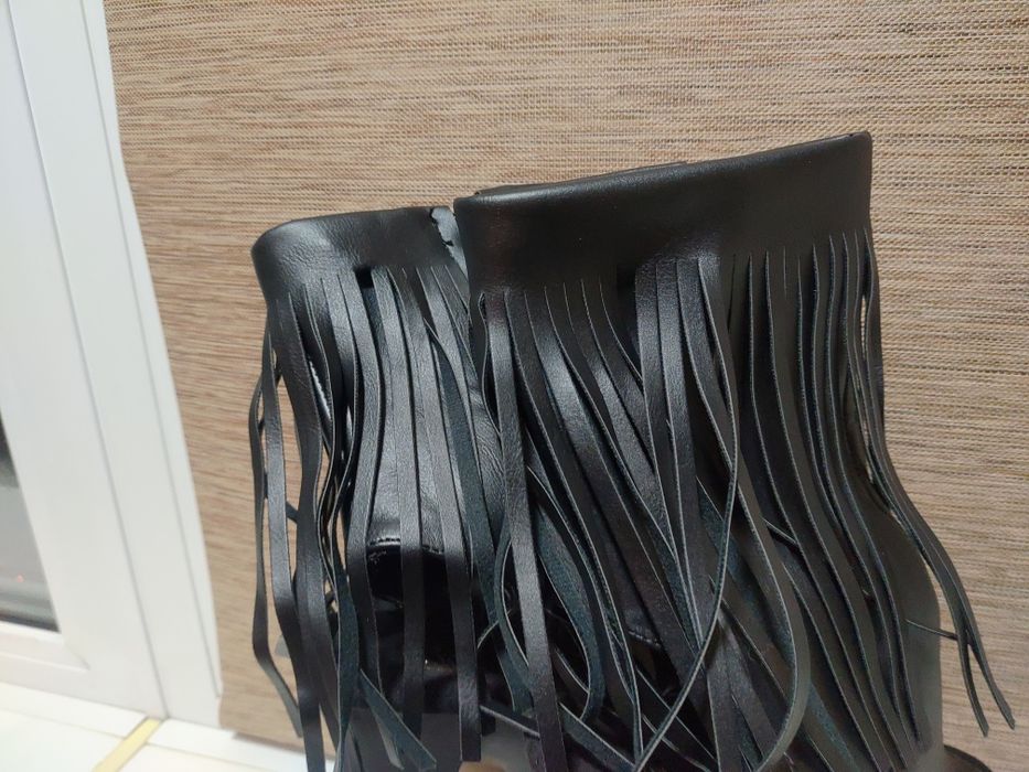 Ботинки стрипы тройки чёрные Pleaser 36 размер новые