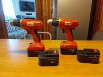 2 wiertarko wkrętarki Black & Decker