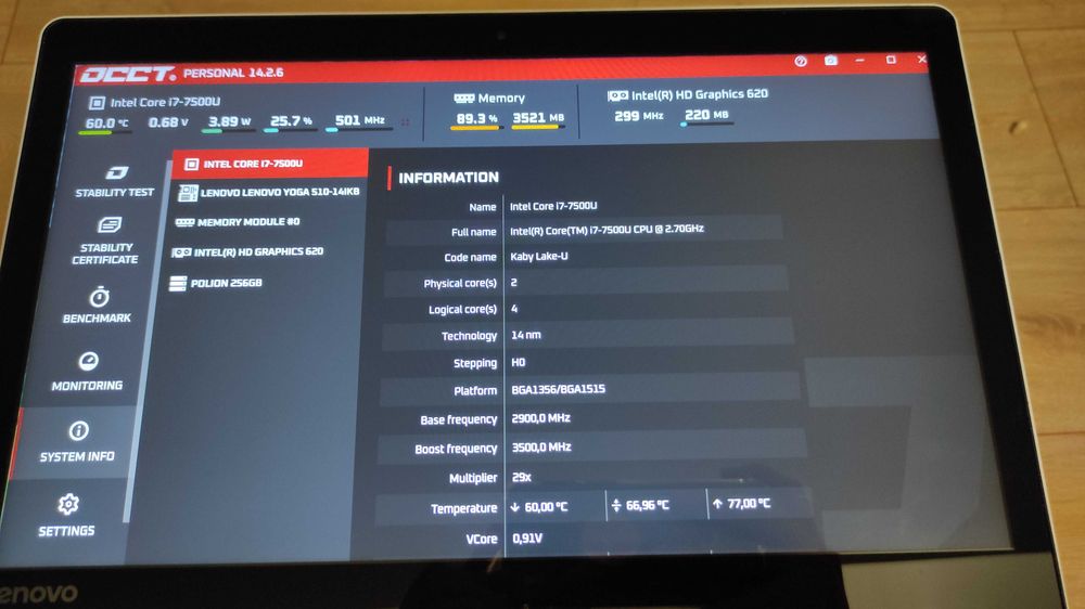 Lenovo Yoga 510-14IKB i7-7500U, 4GB RAM, 256GB SSD, ekran dotykowy