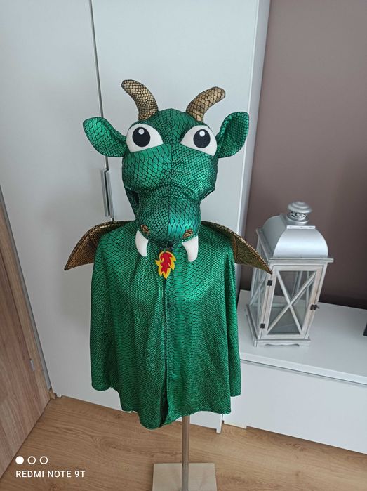 NOWY strój karnawałowy SMOKA DINOZAURA WAWELSKI kostium 98/116 (506)