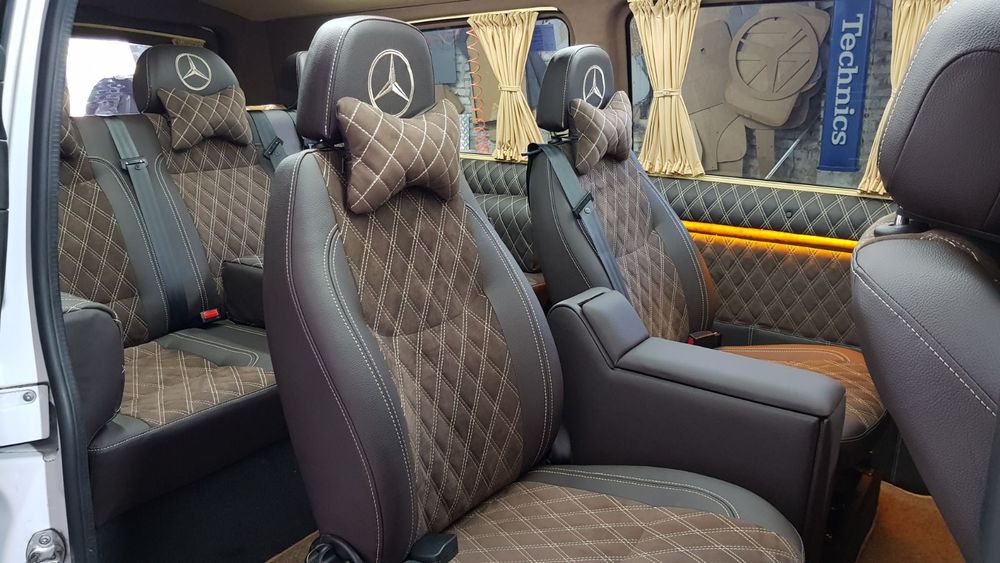 Обшивка салона авто Обшивка сидений Переоборудование микроавтобусов