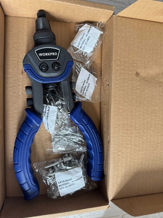 WORKPRO Podwójne Szczypce do Nitów 255 mm