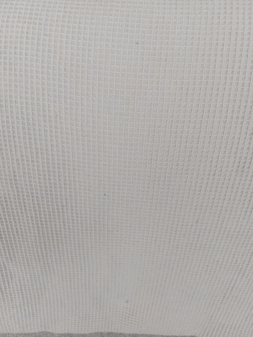 Narzuta na łóżko h&m home 180x250 jasnoszara waflowy splot