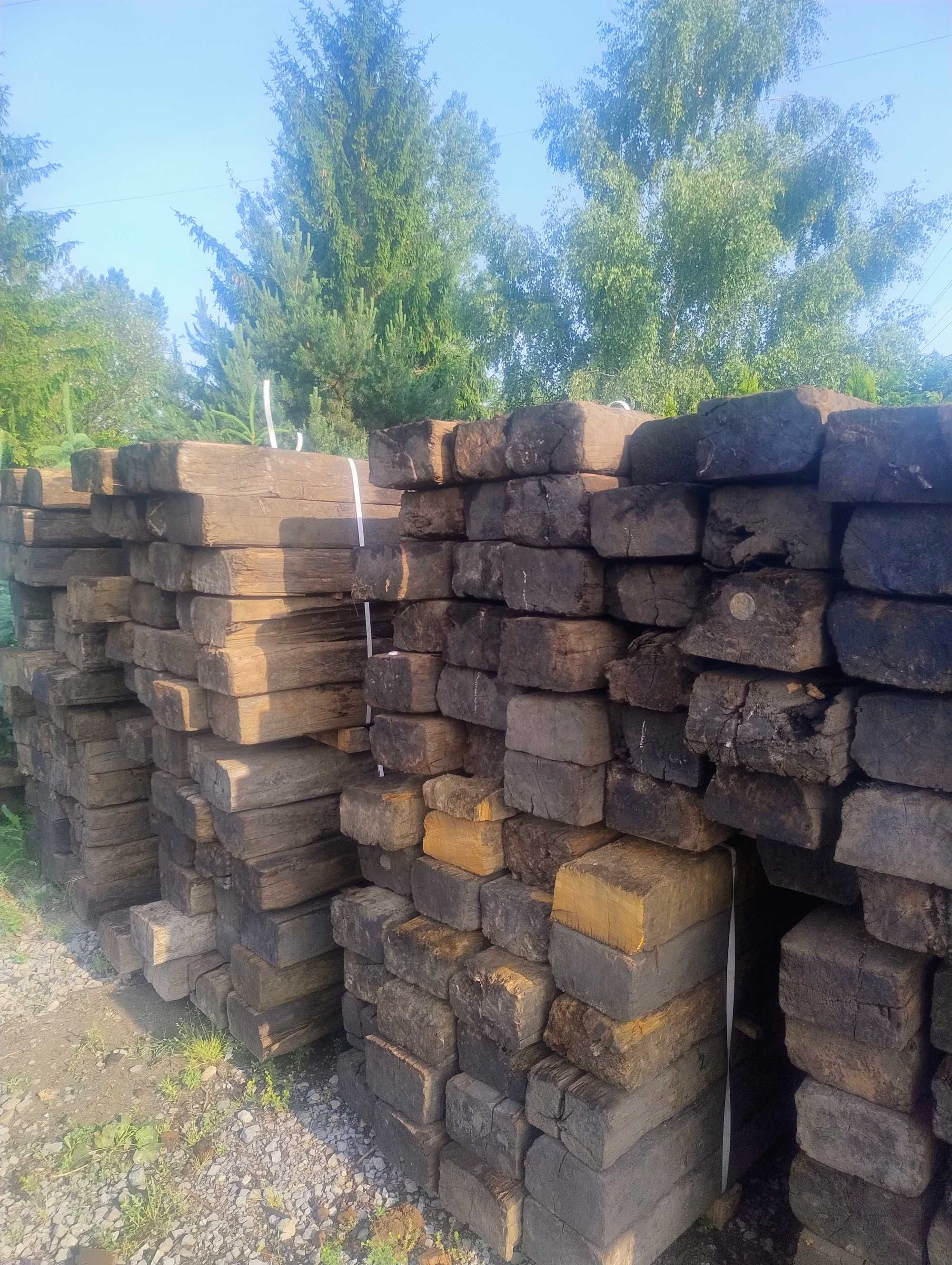 Podkłady ogrodowe drewniane
