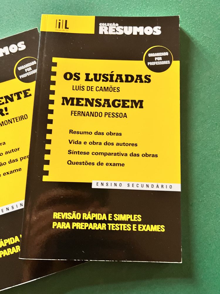 4 Livros Resumo Obras Português Secundário