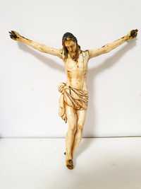 Antiga preciosa escultura de Cristo crucificado do Sec. XVIII