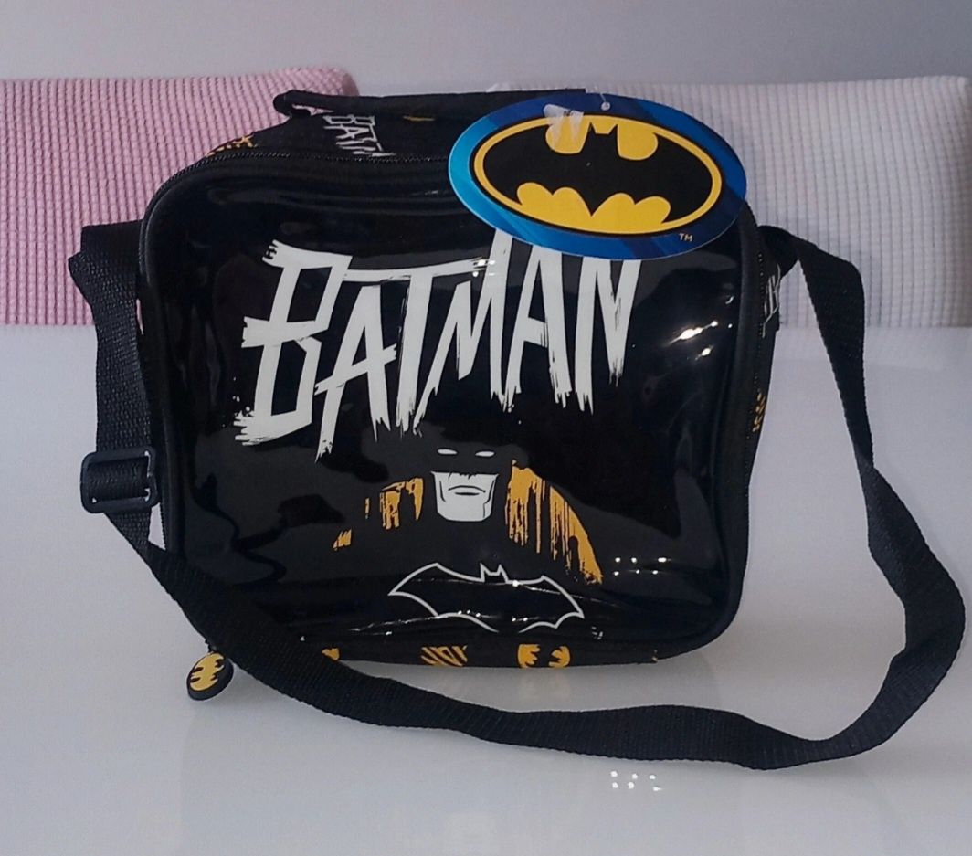CONJUNTO ESCOLAR BATMAN (mochila+estojo+lancheira)
