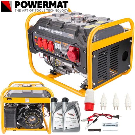 POWERMAT Agregat Prądotwórczy Generator 3000w 230v 12v 400v