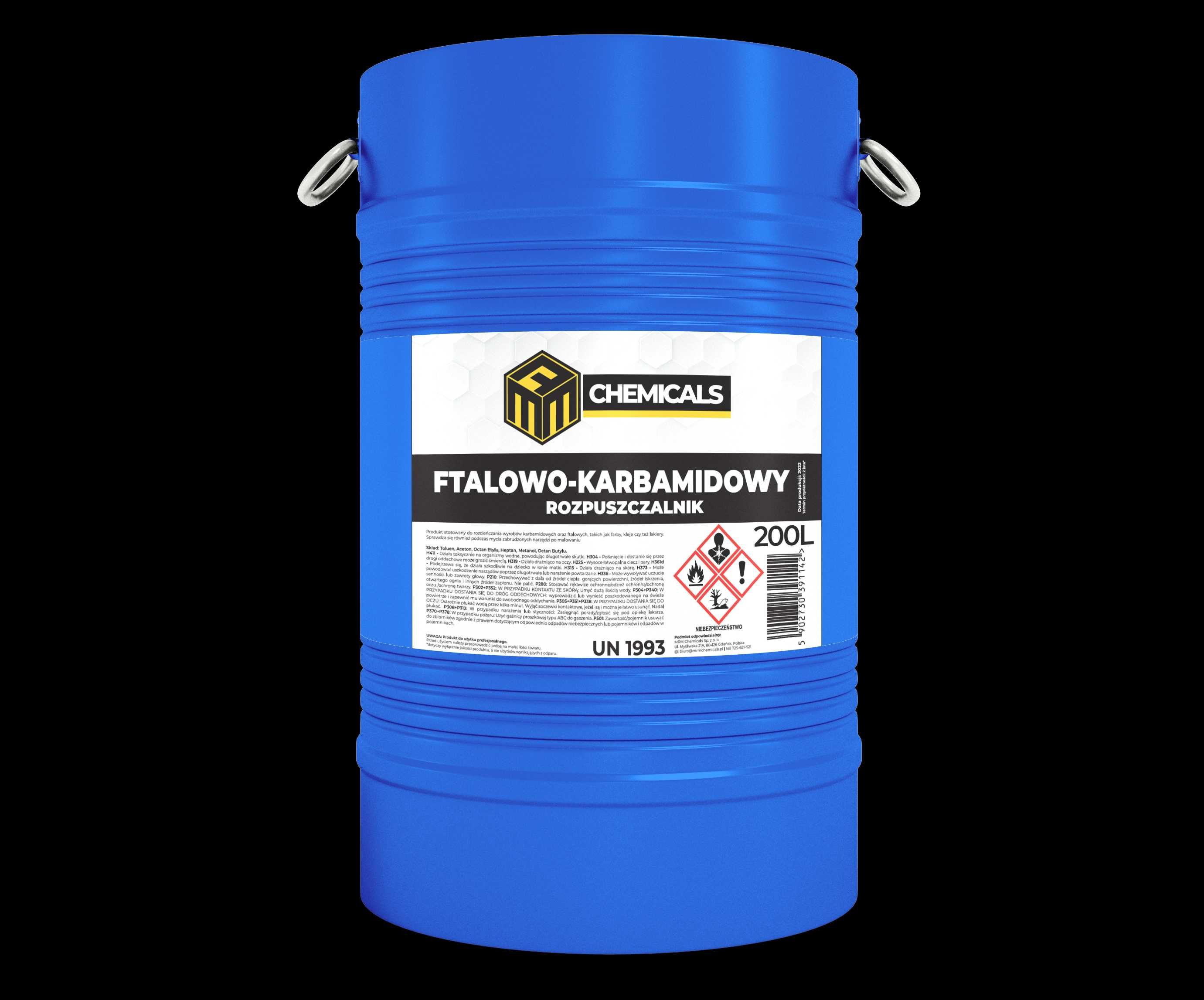 Rozpuszczalnik, Rozcieńczalnik Ftalowo-Karbamidowy, 200L beczka,netto