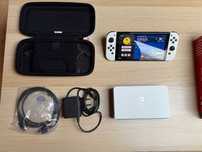 Nintendo Switch OLED, Biały, JAK NOWA, Komplet + SD 32Gb