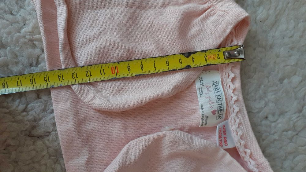 ZARA komplet sukienka elegancka w kwiaty i bolerko pudrowy róż 92