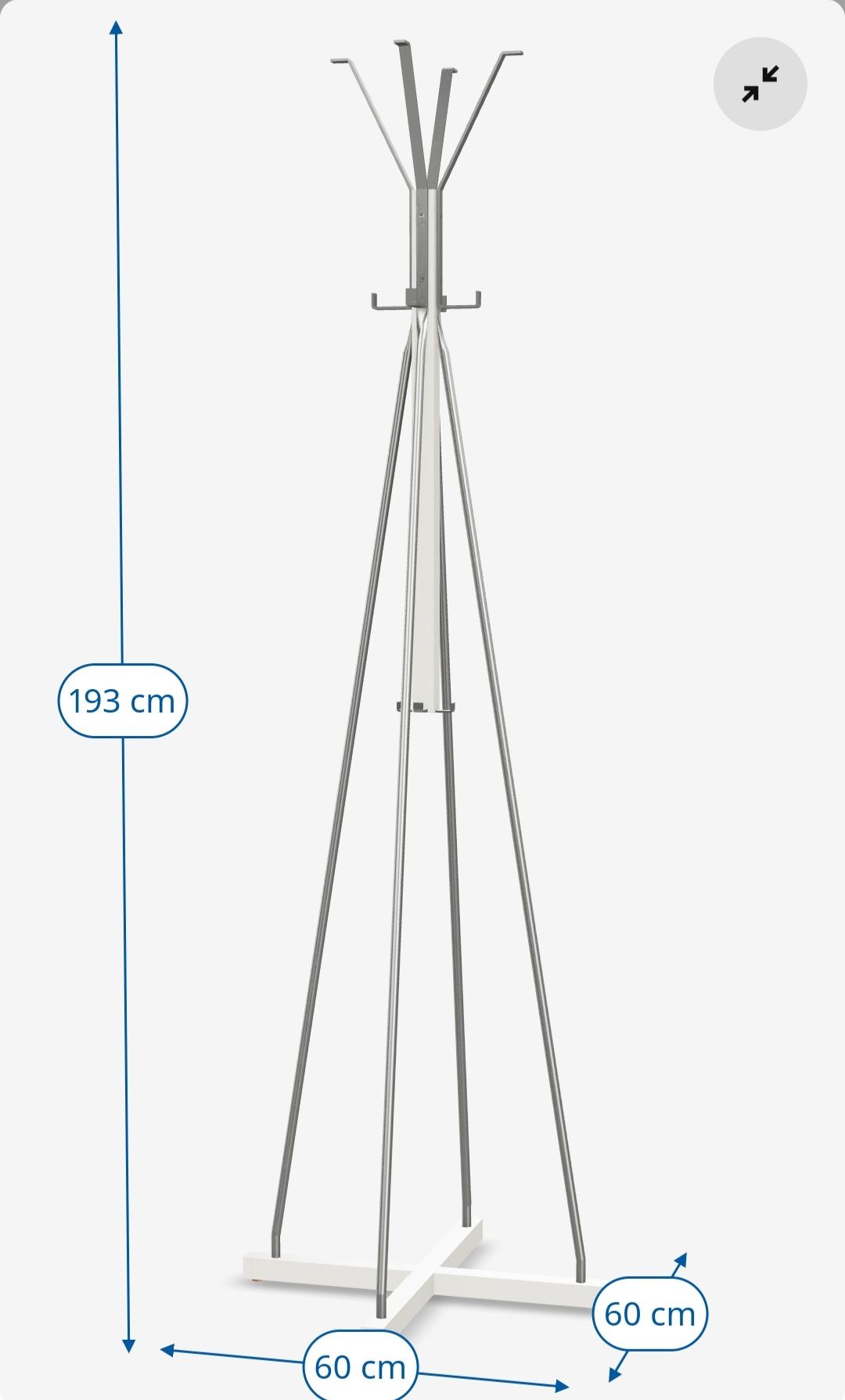 Wieszak na ubrania ikea tjusig