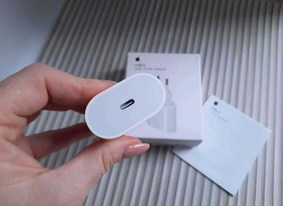  Швидкісна зарядка для iPhone, оригінл oem 20W + зарядний кабель 1m
