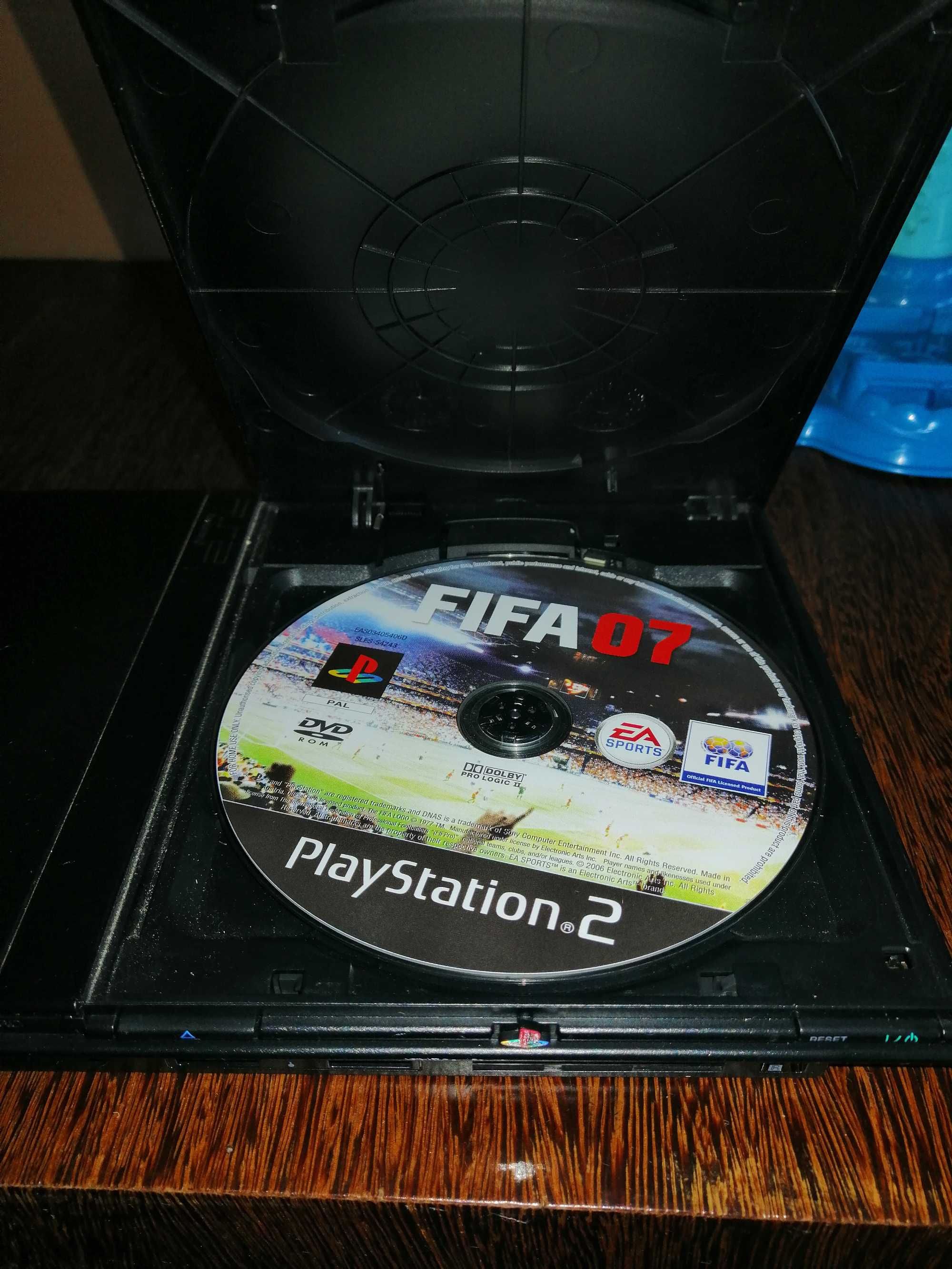 Playstation 2 com jogo e comando