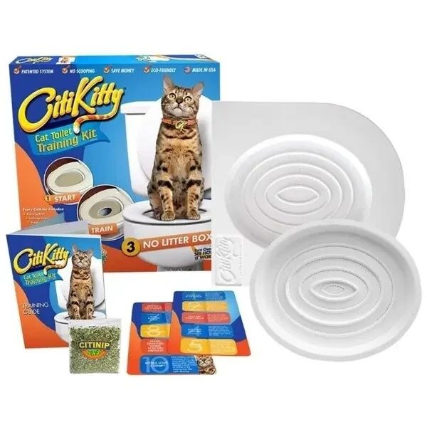 Набір для привчання кішки до унітазу (котячий туалет) CitiKitty SL