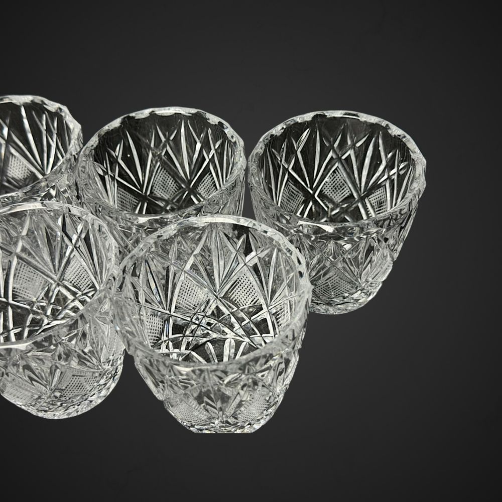 Szklanki grube szkło kryształowe dla 5 os. B4/02256