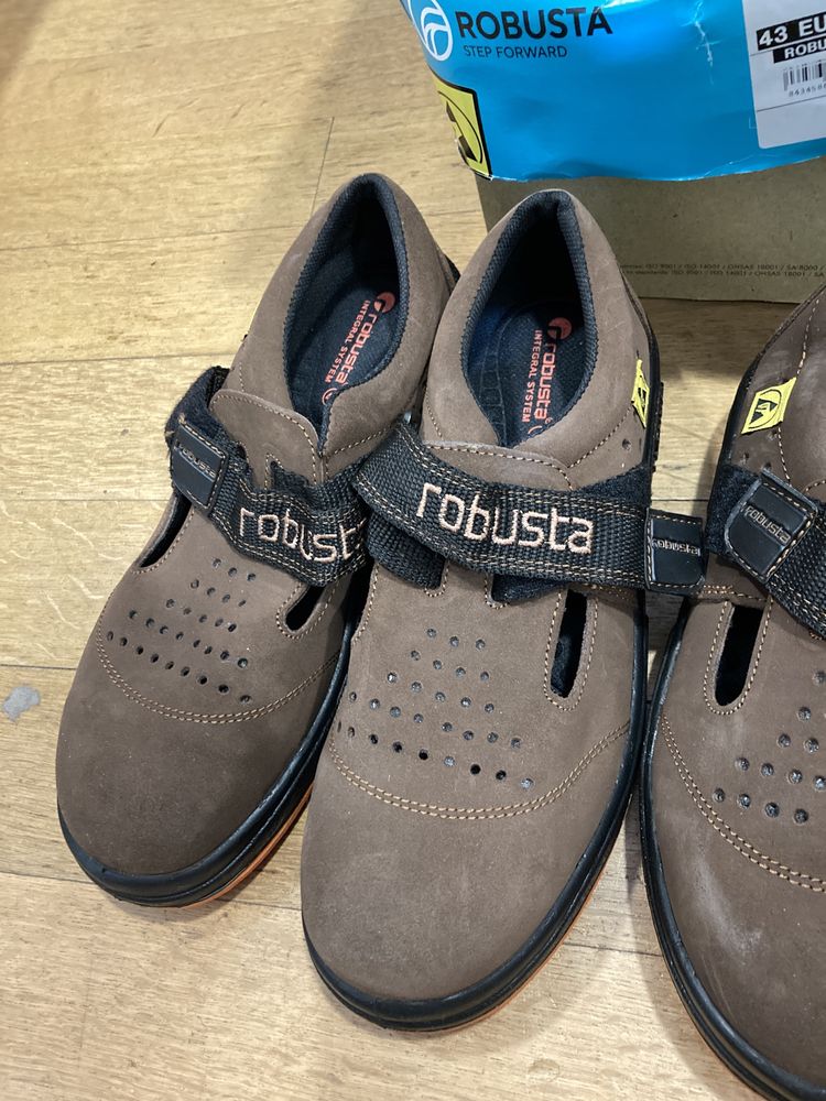 Sapatos calçado segurança trabalho biqueira de aço Robusta - Novo