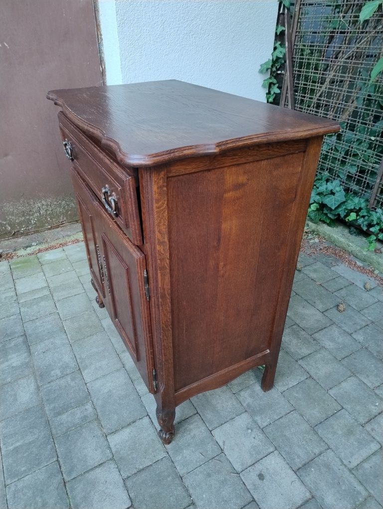 komoda prl biurko barek z drewna
