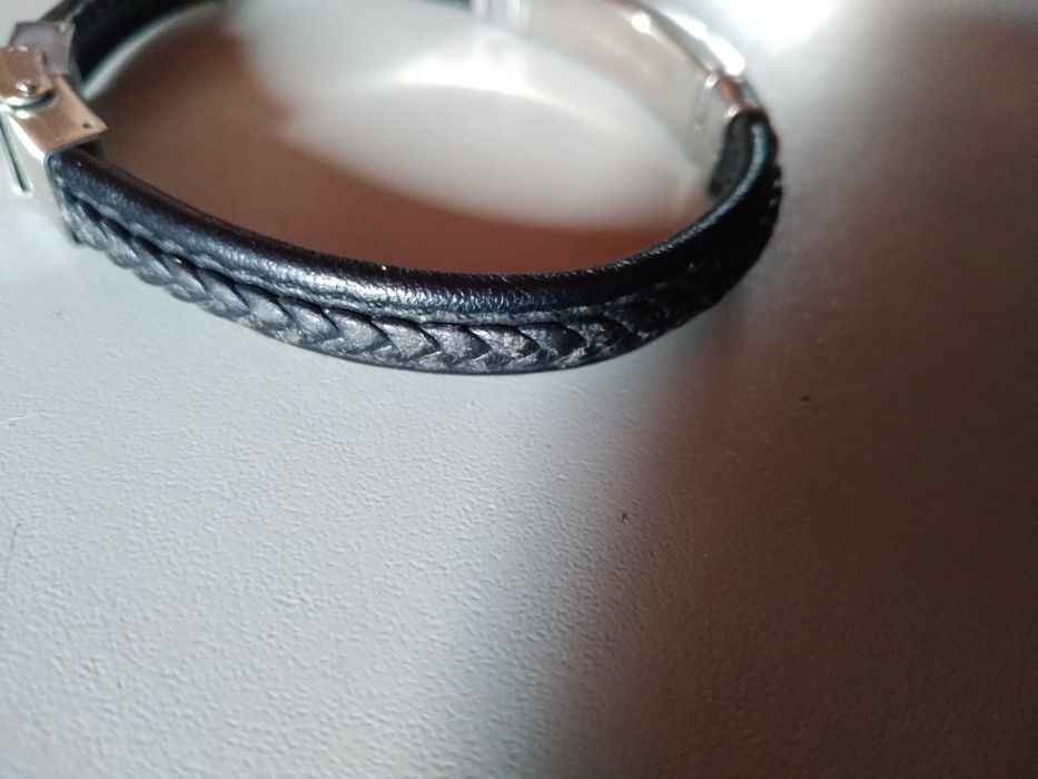 Bransoletka skórzana męska.