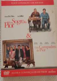 DVD edição 2 filmes Um sogro do pior e Uns compadres do pior