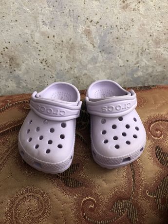 Crocs C4 кроксы лавандовые Kids’ Classic Clog сабо сланцы