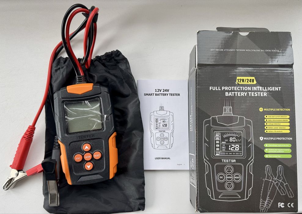 FOXSUR - тестер акумуляторних батарей / Battery Tester 12V/24V