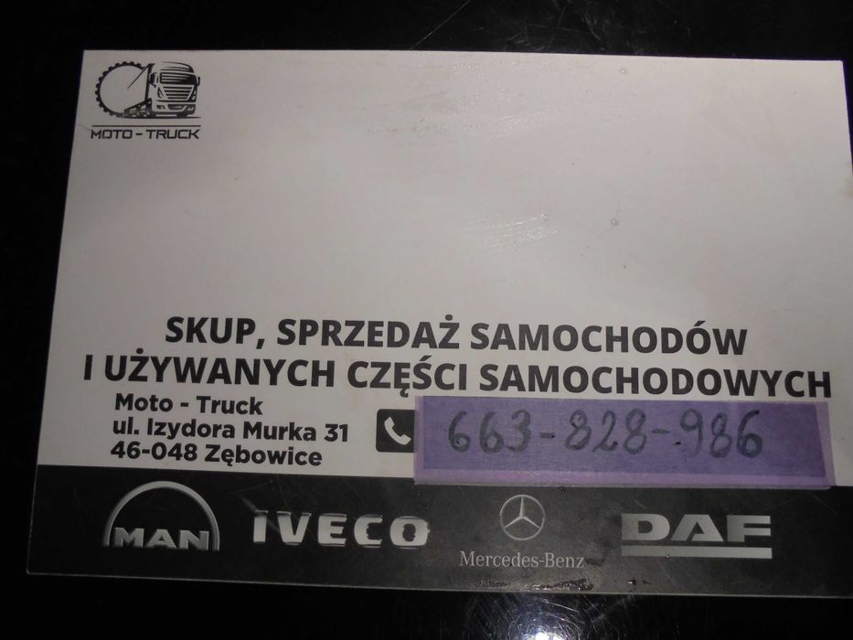 Głowica Blok Most Sterownik Silnika Zawur MAN TGL 250,290,220,180,210