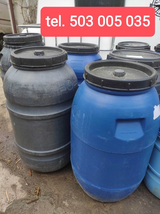 Beczki plastikowe 220l na wodę, żywność, zbiorniki NIE PO CHEMII