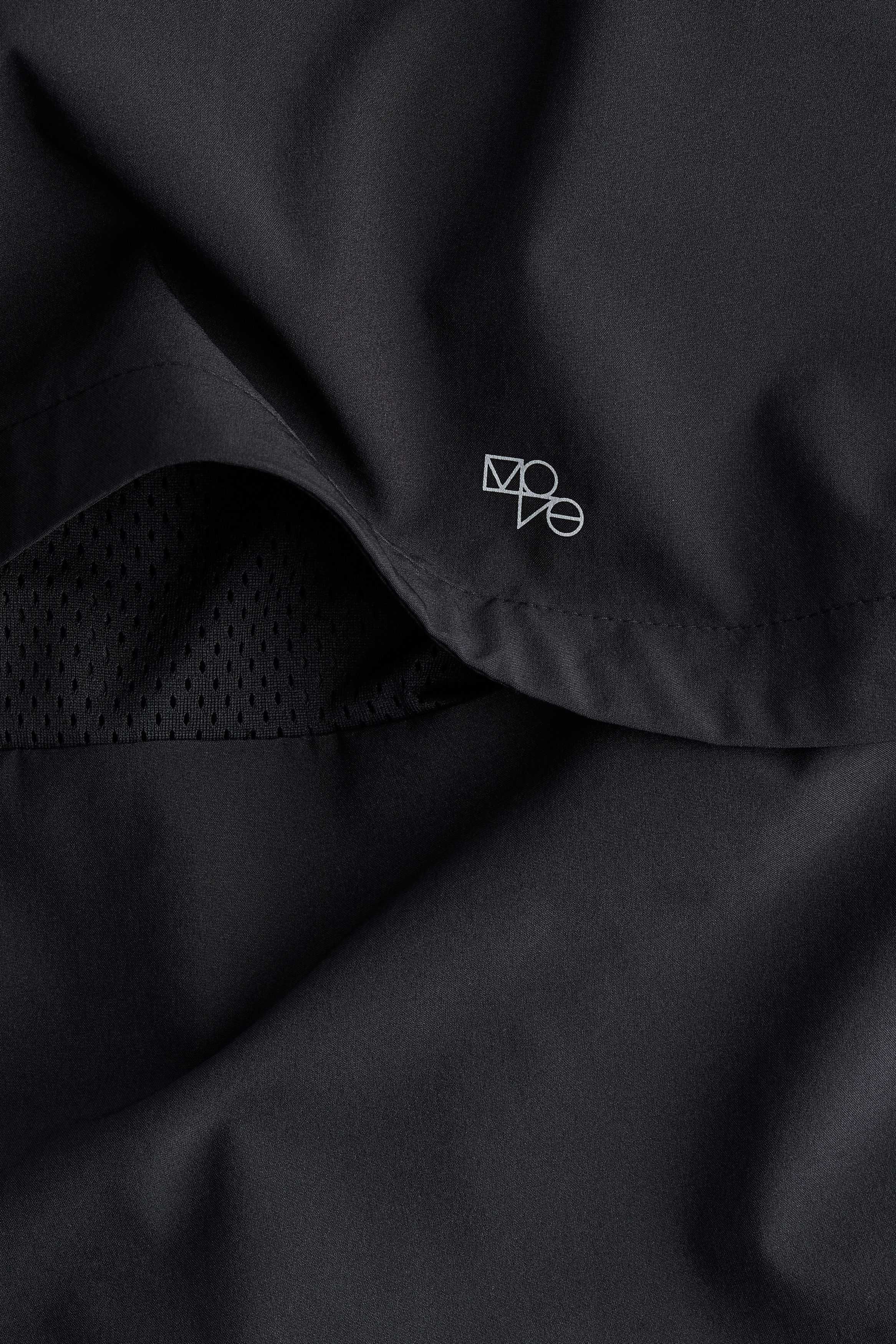 H&M SPORT Kurtka do biegania FUNKCJONALNA S czarny anorak PROMOCJA