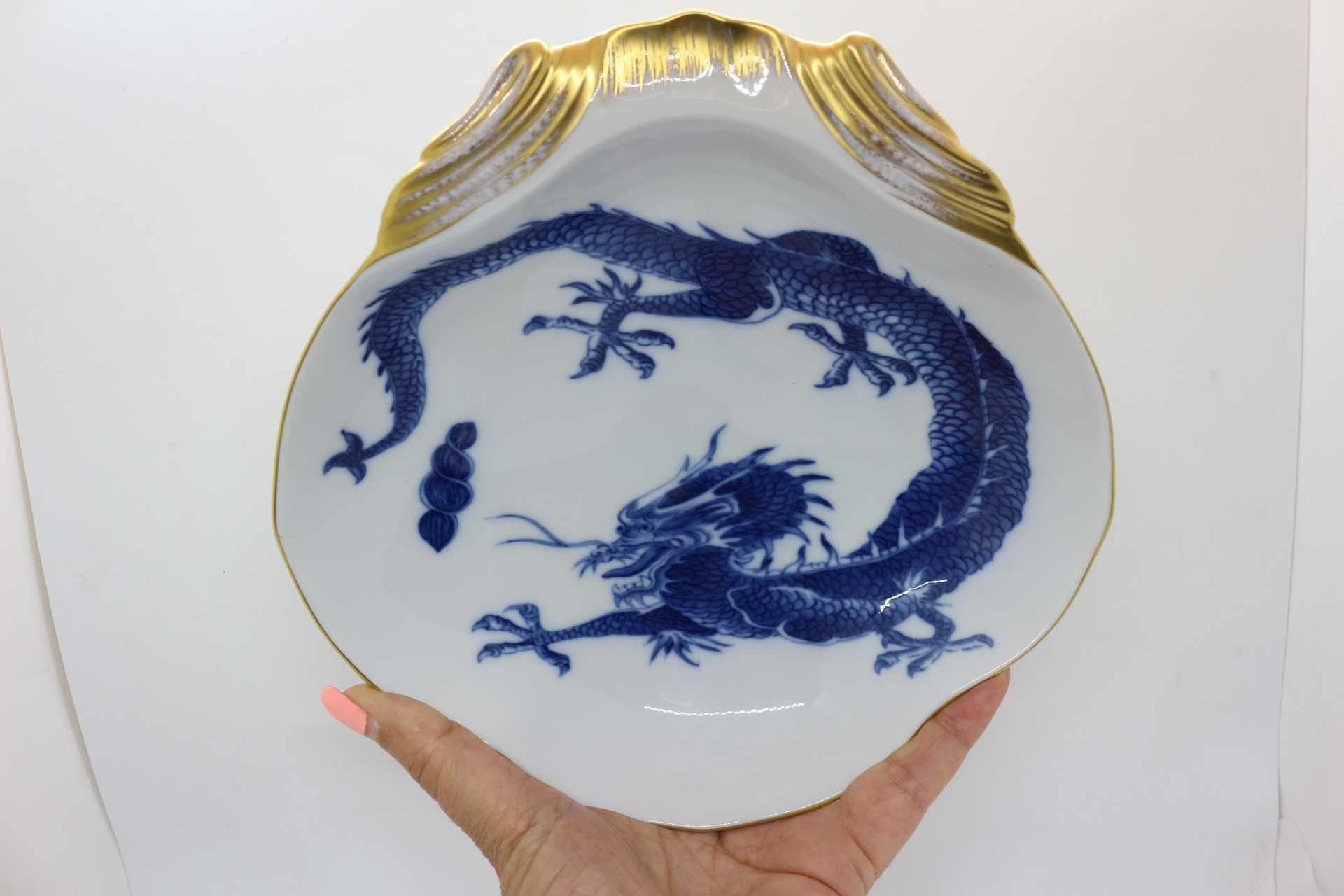 Concha Oriental Coleção Blue Dragon Mottaedeh Vista Alegre Ed Limitada