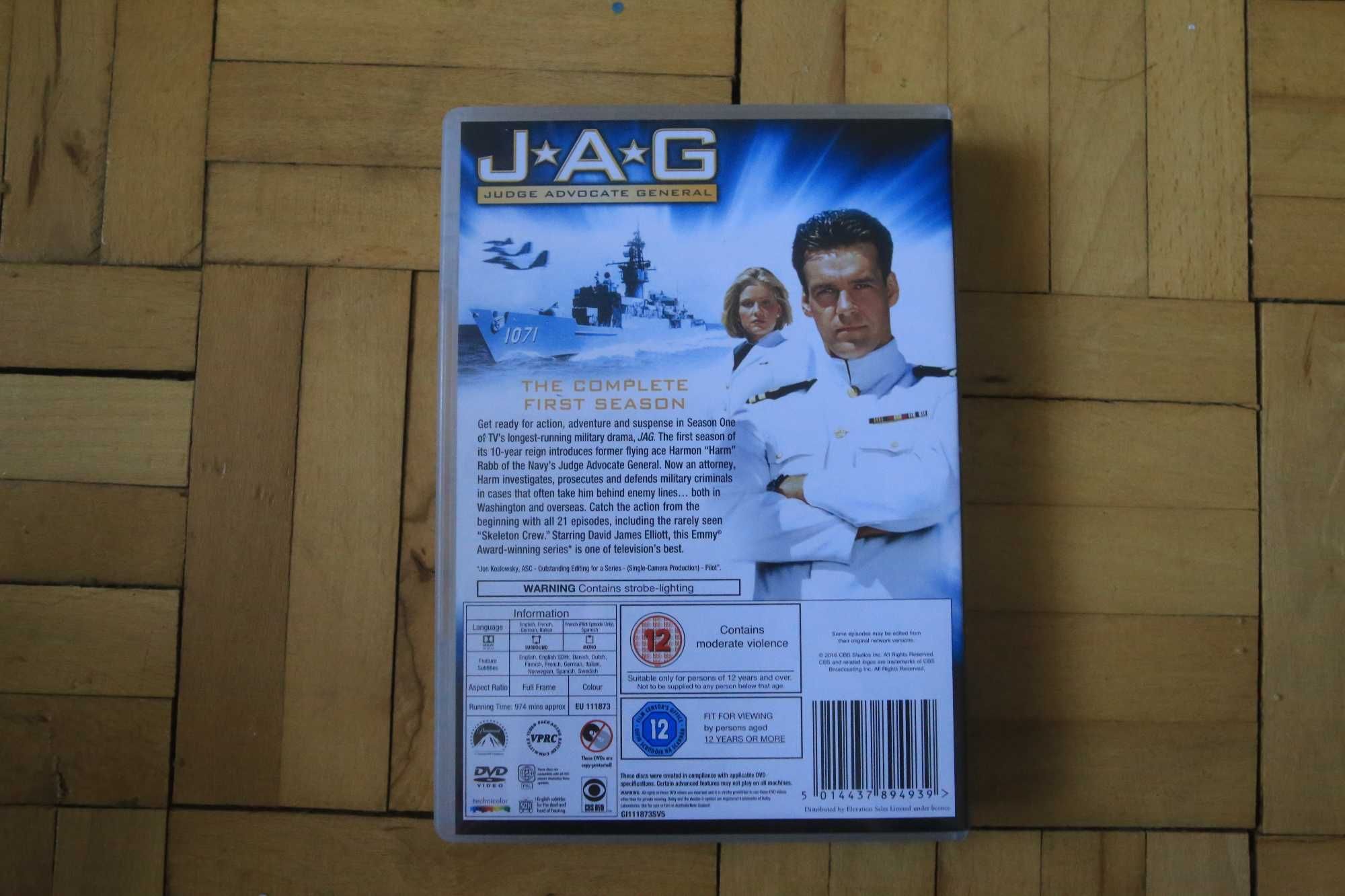 Serial JAG: Wojskowe Biuro Śledcze sezon 1-10 box dvd angielski lektor
