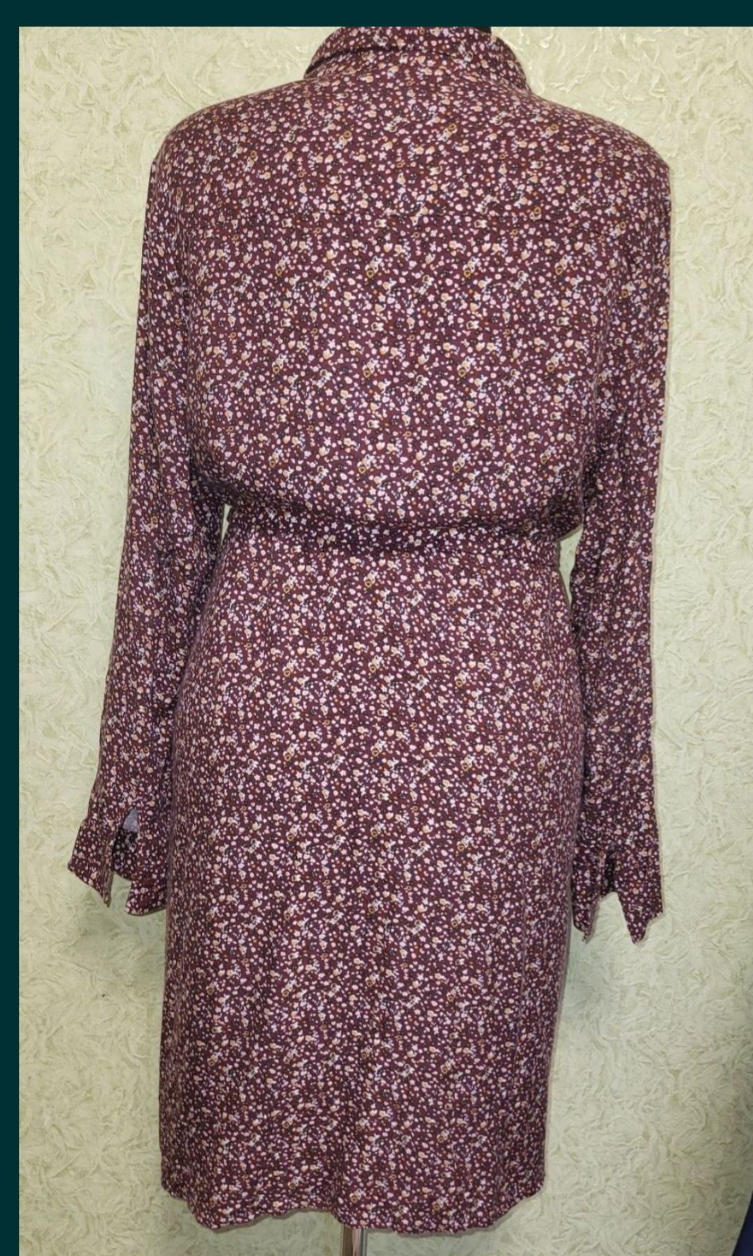 Платье рубашка.коттон XL intexto польское.на пуговицах ,с поясом